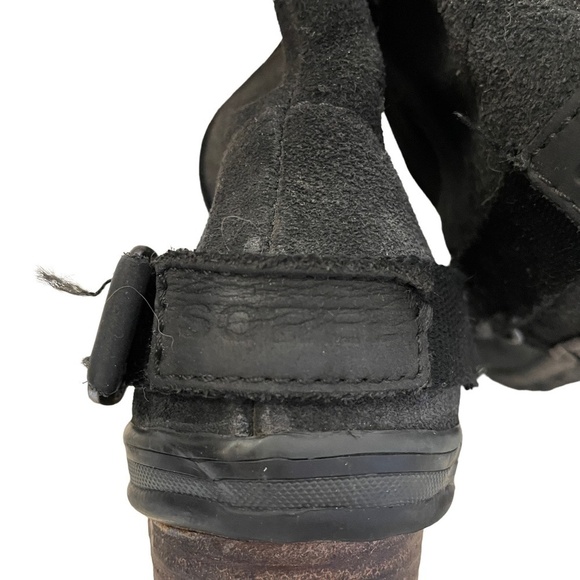 SOREL Black Western Style Leather Slim Boot SZ 6.5 - Picture 13 of 16